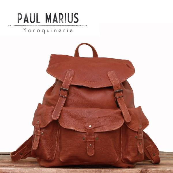 SALE 本革 レザー リュック サック 3ポケット   メリディアン MER-39 ブラウン / ...