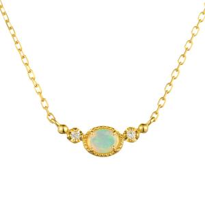 ネックレス K18 18金 18k ゴールド オパール オパール ネックレス K18 destiny line
