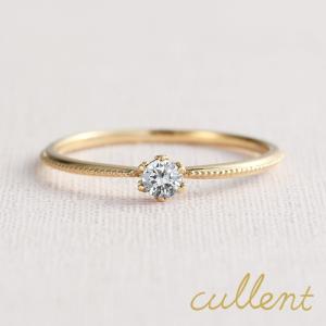 ピンキーリング 18金 18k ゴールド 指輪 ママリング マザーリング マザーズリング K18 ダイヤモンド リング precious｜cullent