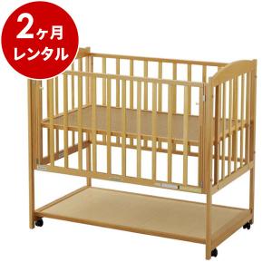 【美品】無印良品 ベビーベッド　【オーク材】 無印良品のオーク材のベビーベッドを発売とこども家具の月額定額