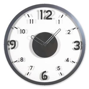 インテリア時計 壁掛け時計 時計 掛け時計 おしゃれ時計 デザインクロック BASIC TRANSPARENT クール メタル  シンプル 新築祝い 開店祝い クリニック オフィス｜cuore-y