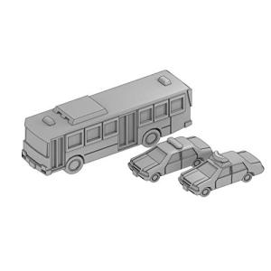モデリウム 1/700 TFSシリーズ 自動車セットD レジンキット T19V700-007M