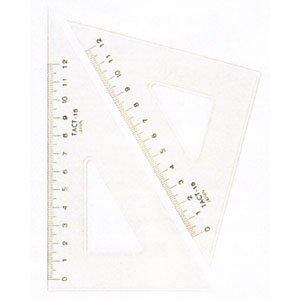 ドラパス タクト 三角定規 目盛付 15cm 13701