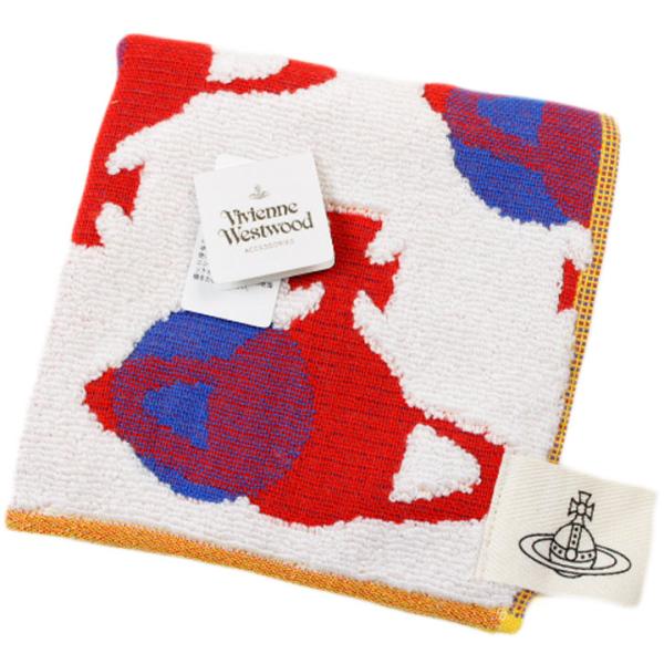 ヴィヴィアン ウエストウッド タオルハンカチ レディース ブランド ホワイト 白 レッド 赤 ORB...