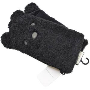 ★ANTEPRIMA★スワロフスキー カシミヤ マフラー&手袋 ラビット ファー ANTEPRIMA（アンテプリマ） スワロフスキー カシミヤ混 マフラー 黒