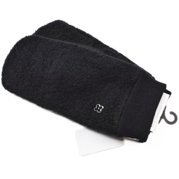 手袋 レディース ミトン アンテプリマ ブランド 指なし ウール混 ボア ミトン フィオーリ 黒 2...