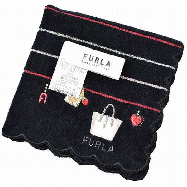 フルラ タオルハンカチ プレゼント ギフト 女性 レディース 黒 ハンドタオル ハンカチタオル ハン...