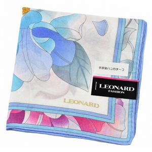 LEONARD（レオナール） 大判 ハンカチ レディース 1枚 ブランド シルク