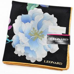 LEONARD（レオナール） 大判 ハンカチ レディース 1枚 ブランド シルク