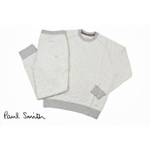 ポールスミス ルームウェア メンズ ブランド Paul Smith ホームウエア 上下 セット スウェット パジャマ Mサイズ ホワイト 男性 紳士