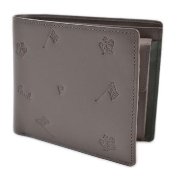 ピーエス ポールスミス 財布 メンズ 二つ折り 二つ折り財布 レザー PSドローイング フラップ 小...