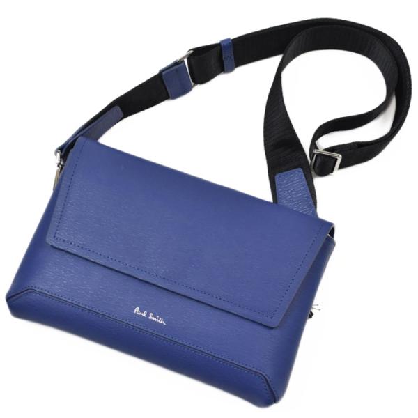 ショルダーバッグ ポールスミス サコッシュバッグ バッグ メンズ ブランド クラシックエンボス 青 ...