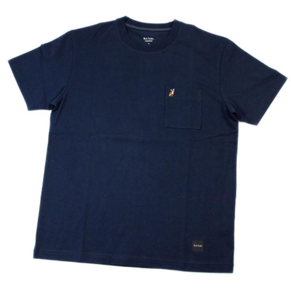 Tシャツ メンズ ポールスミス 半袖 カットソー ルームウエア クルーネック Dog 犬 ドッグ 刺...