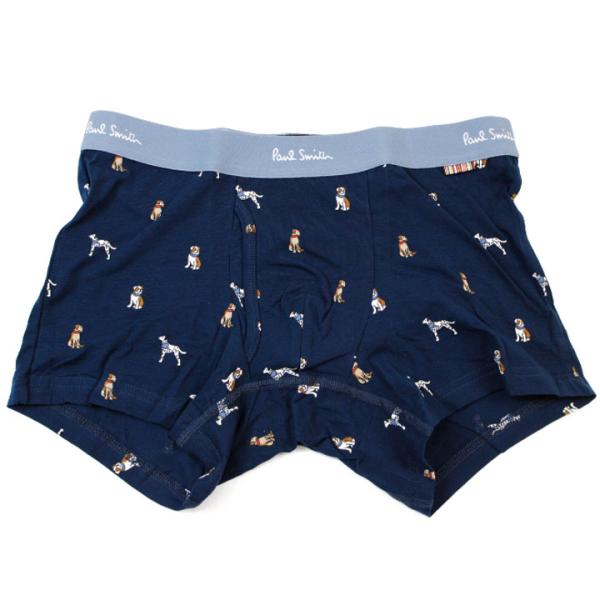 ポールスミス ボクサーパンツ メンズ ブランド 前開き 綿 下着 ボクサー 専用箱付 ドッグ 犬 M...