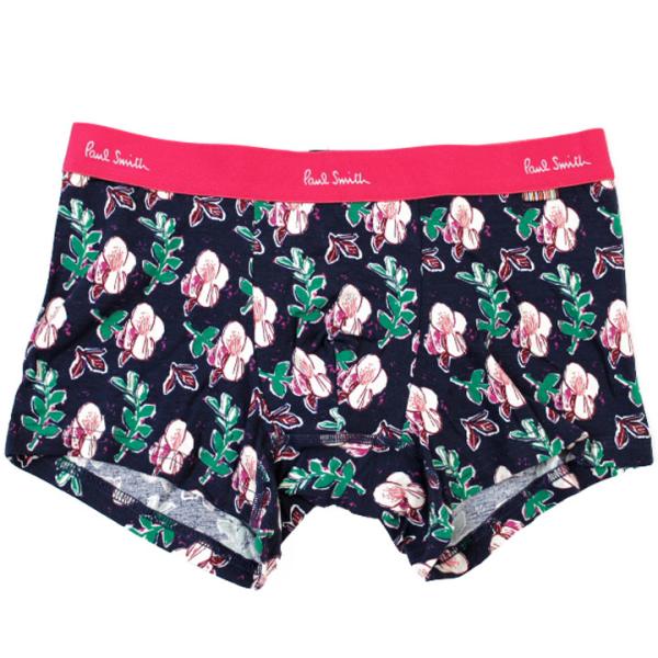 ポールスミス ボクサー パンツ 下着 メンズ ブランド 綿 下着 専用箱付 フラワー 花 M L L...