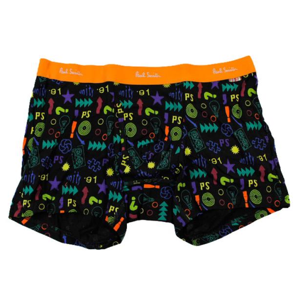 ポールスミス ボクサーパンツ メンズ ブランド 前開き 綿 下着 ボクサー 専用箱付 プリント M ...