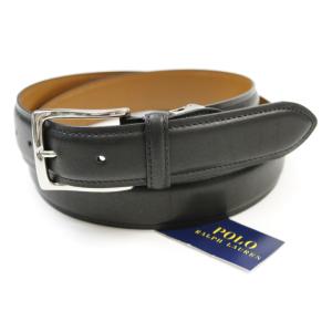 ベルト メンズ 本革 ポロ ラルフローレン ブランド ポロポニー エンボス 黒 ブラック レザー ビ...