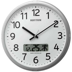 4FNA01SR19 リズム 掛時計 電波時計 プログラムチャイム時計 プログラムカレンダー01SR RHYTHM CLOCK｜cuore