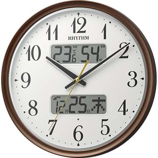 8FYA04SR06 リズム 掛時計 電波時計 フィットウェーブリブA04 RHYTHM CLOCK