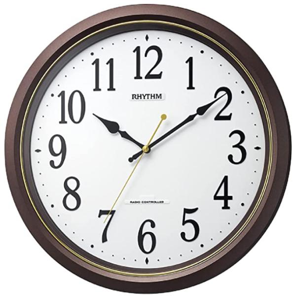 8MY565SR06 リズム 掛時計 電波時計 フィットウェーブ565 RHYTHM CLOCK