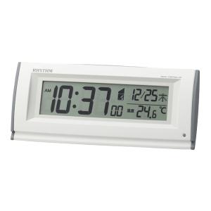 RHYTHM 8RZ219SR23 リズム デジタル時計 デジタルカレンダー 電波時計