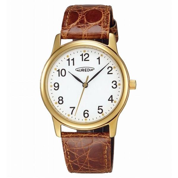 SW-467M-2 オレオール レザー クオーツ AUREOLE LEATHER QUARTZ メン...