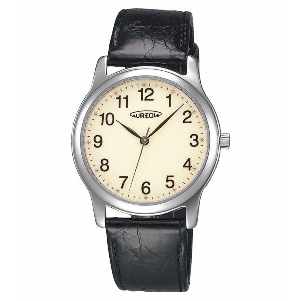 SW-467M-4 オレオール レザー クオーツ AUREOLE LEATHER QUARTZ メン...