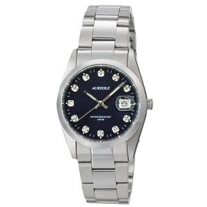 【送料無料】オレオール　メンズウォッチ　ＳＷ−４６７Ｍ−２　ＳＷ−４６７Ｍ−２【ギフト館】 AUREOLE（オレオール） SW-467M-2 レザー クオーツ AUREOLE LEATHER