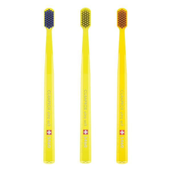 クラプロックス　歯ブラシCS5460　ハンドルカラー黄色　1本　大人用　スイス製