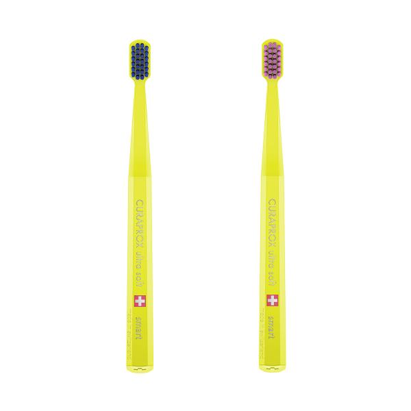 クラプロックス　歯ブラシCSスマート　ハンドルカラー黄色　1本　ヘッド小さめ　スイス製