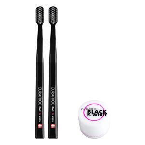 クラプロックス歯ブラシ ブラックisホワイト（黒×黒）2本セット+