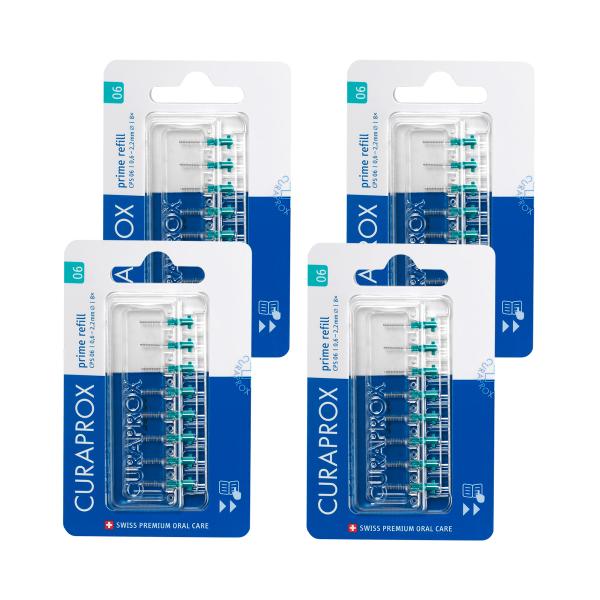 クラプロックス　歯間ブラシ　CPSプライムスタート　CPS 06 （ブルー）リフィル8本×4個