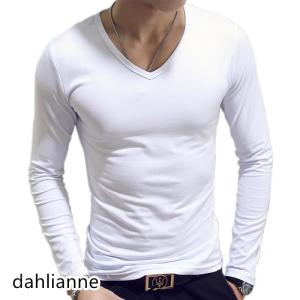 Tシャツ メンズ 春 夏 長袖 ロングシャツ ...の詳細画像3