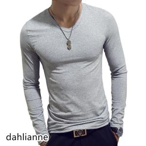 Tシャツ メンズ 春 夏 長袖 ロングシャツ ...の詳細画像5