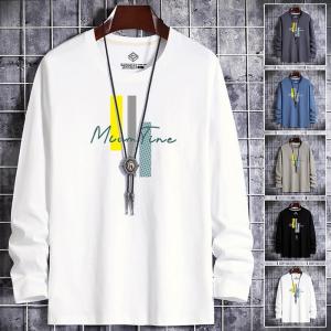 Tシャツ メンズ 長袖 おしゃれ 白Tシャツ ロンT T-shirt スポーツ 長袖tシャツ 配いろ 涼しい カジュアルクルーネック 丸首 プリント 春秋冬 メンズ 長袖 ロンt 長袖tシャツ 重ね着風 ロングtシャツ ロンティー 秋服 n1 Tシャツ メンズ 長袖 おしゃれ 白Tシャツ ロンT T-shirt スポーツ 長袖