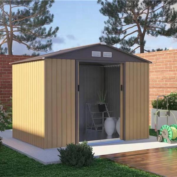 物置 倉庫 特大 スチール物置補強フレーム付き 倉庫として自転車置き場として頑丈設計なメタルシェッド...