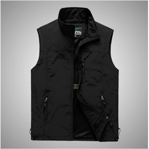 M-7XL メンズ 作業服 ノースリーブ チョッキ釣り 登山 ス 袖なしジャケット 軽量 インナー ...