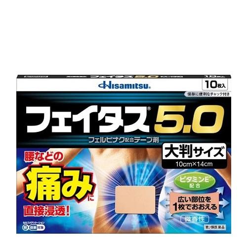 【第2類医薬品】【医療費控除対象】フェイタス5.0 大判サイズ10枚 [肩の痛み][腰の痛み][関節...