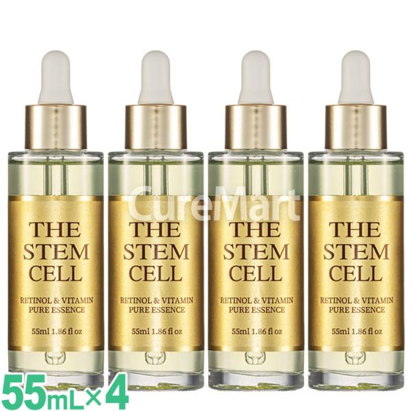 THE STEMCELL レチノール＆ビタミン ピュアエッセンス 55mL◆4本セット 金箱 ピュア...