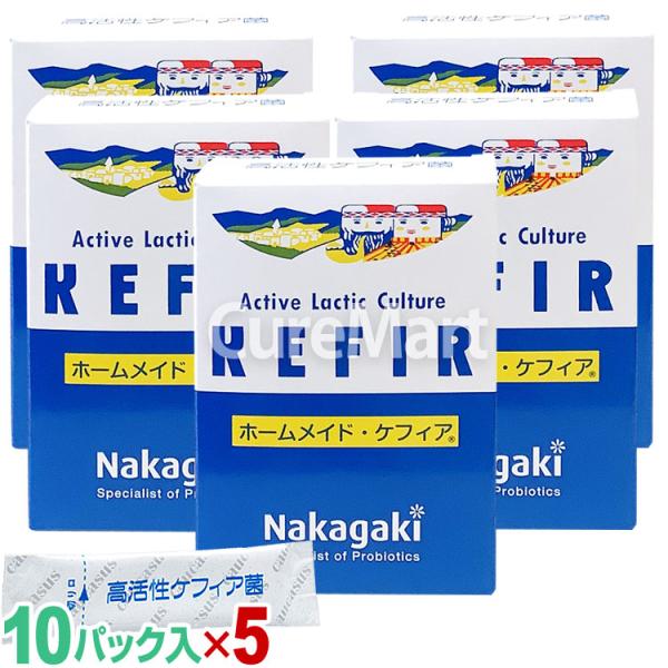 ホームメイド ケフィア (10パック入)◆5箱セット ケフィアヨーグルト 種菌 中垣技術士 KEFI...