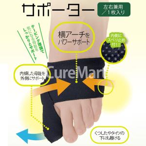 母趾サポーター 片足用(左右兼用1枚) 22-...の詳細画像3