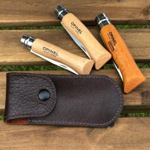 オピネルナイフ No.6~No.8専用 レザー ケース カラビナ付き シース カバー OPINEL knife case ※ケースのみ商品