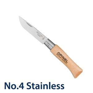 オピネル ナイフ 4 OPINEL ステンレス #4 5cm アウトドアナイフ キャンプナイフ 折りたたみナイフ 料理 料理用