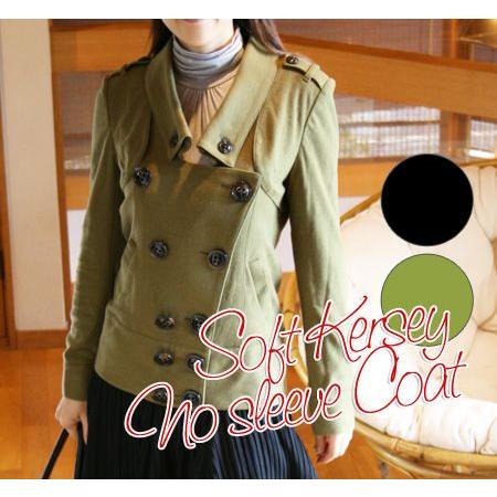 詰め放題福袋チケット対象商品 Adonisis アドニシス ソフトカルゼ トラッド ショートコート（...