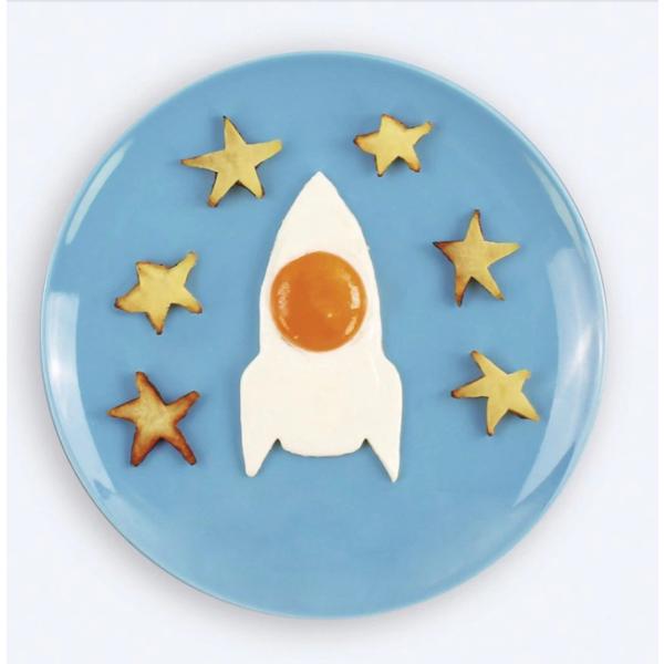 郵送ＯＫ　 ロケットのシリコンエッグモールド（目玉焼き型　エッグ＆パンケーキモールド） 　返品　交換...