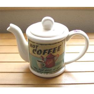 （激安セール）プリントPot-ホットコーヒーコレクタブルティーポット（返品　交換　ギフト包装不可）｜curicolle