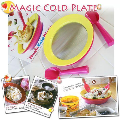 マジックコールドプレート（アイスクリーム　デコレーションプレート）（開封後の返品　交換不可） Sta...
