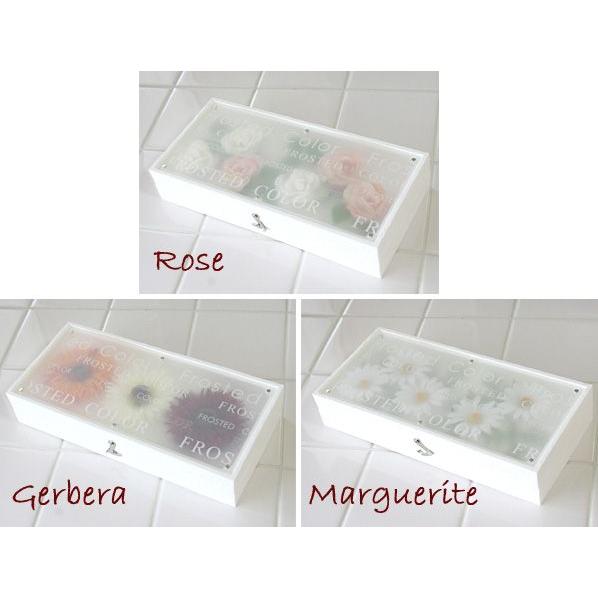 幻想的なフラワーモチーフ*フロストカラー　リムアクセサリーケース（返品　交換　ギフト包装不可）