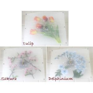 幻想的なフラワーモチーフ*時計*フロストカラー　ウォールクロック（返品　交換　ギフト包装不可）