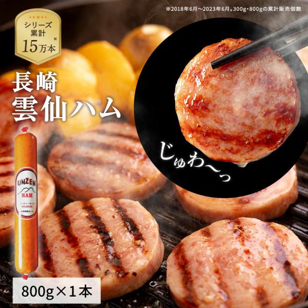 長崎雲仙ハム 800g 単品 ボロニアソーセージ ギフ トお中元 お歳暮
